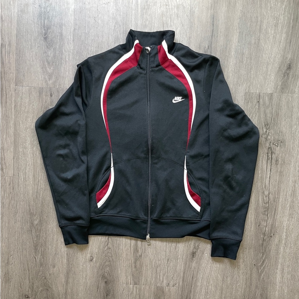 Y2K Nike “Track Style” Silver tag Zip-up Jacket (Sz. M)